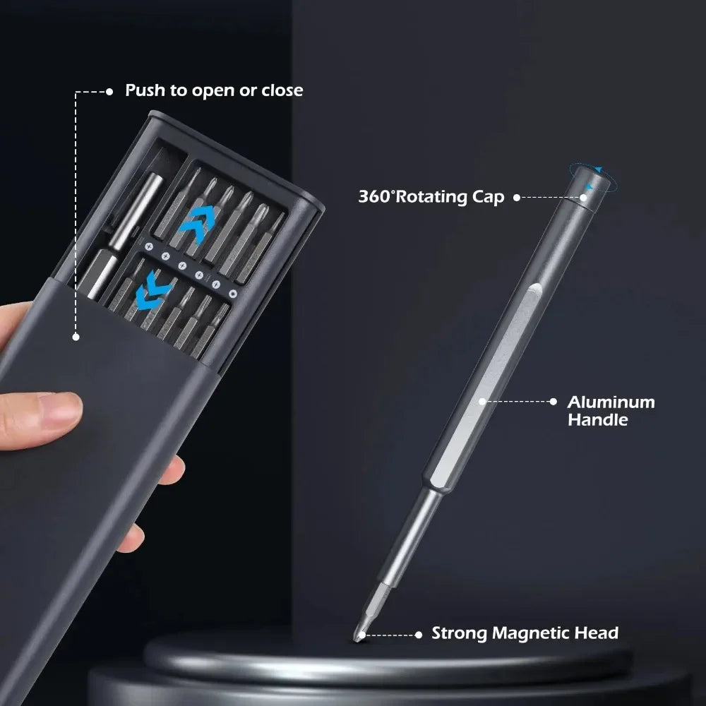 24-in-1 Precision Screwdriver Set – Magnetic Repair Tool Kit