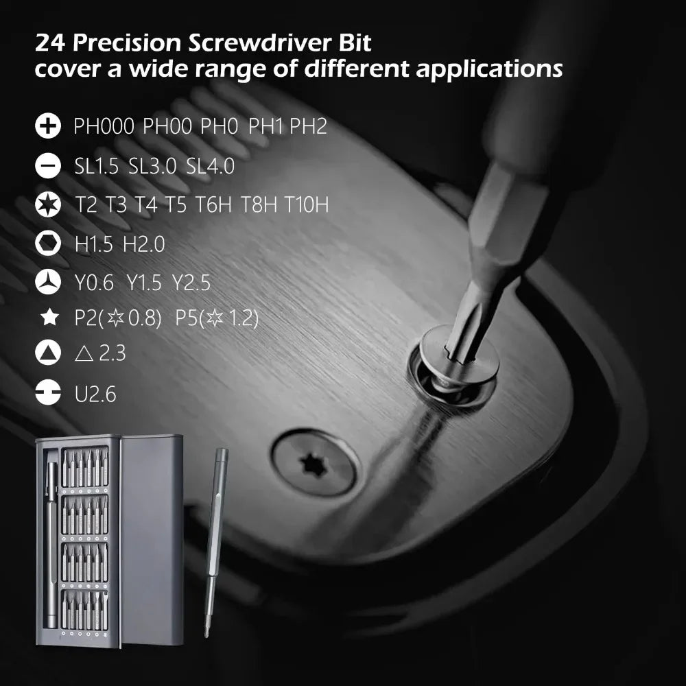 24-in-1 Precision Screwdriver Set – Magnetic Repair Tool Kit