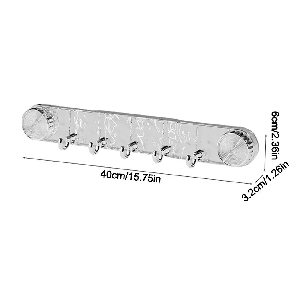 Bathroom Wall Suction Cup Hook Rack – No Drilling, Strong Load Bearing