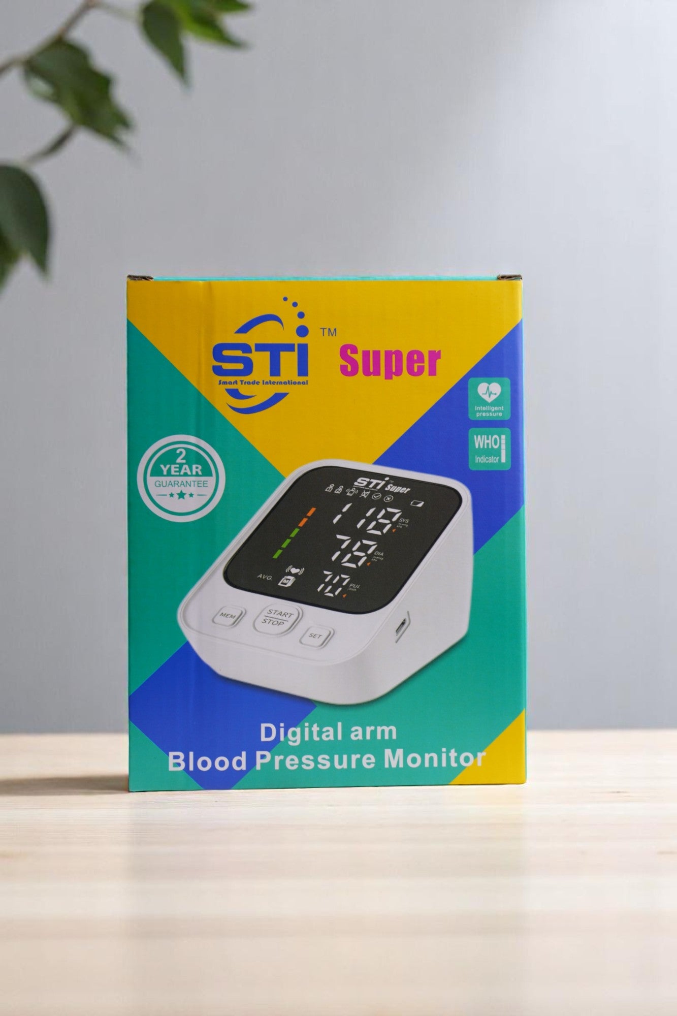 STI Super ডিজিটাল ব্লাড প্রেশার মনিটর