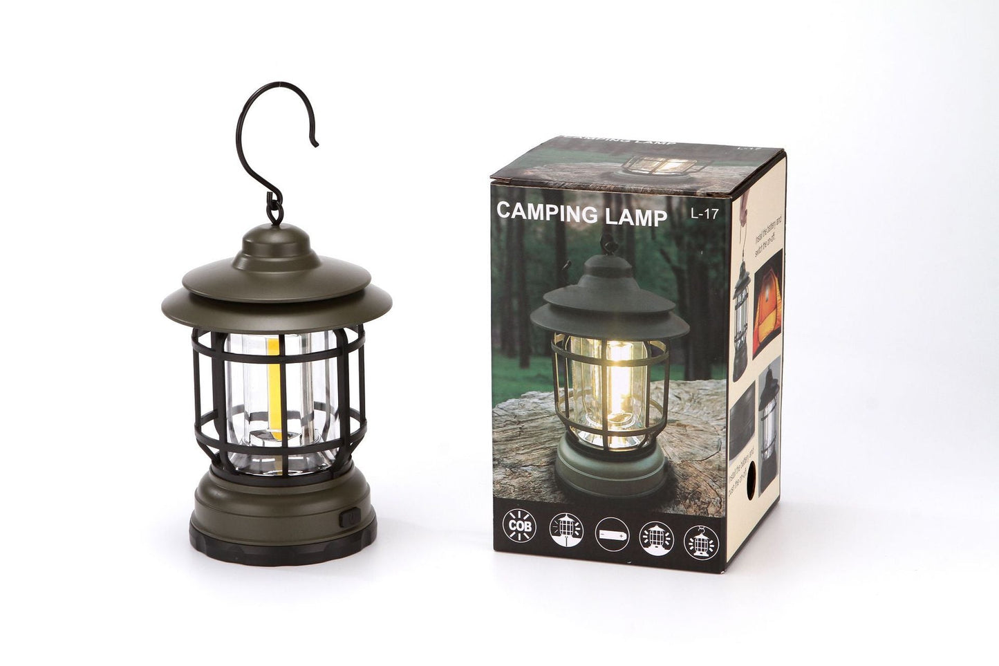 Vintage Rechargeable LED Camping Lantern Lamp