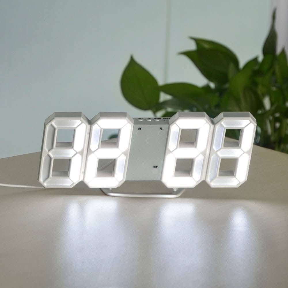 Premium 3D Digital LED Alarm Clock