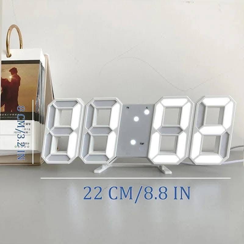 Premium 3D Digital LED Alarm Clock
