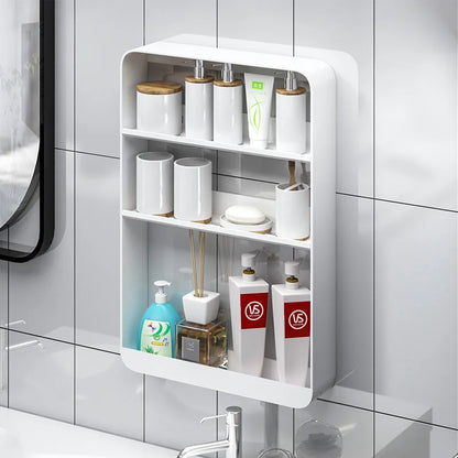 Plastic Kitchen Bathroom Shelf Organizer