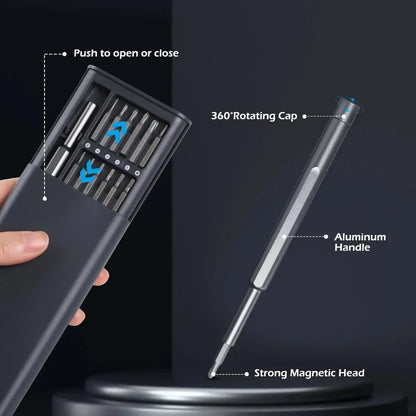 24-in-1 Precision Screwdriver Set – Magnetic Repair Tool Kit