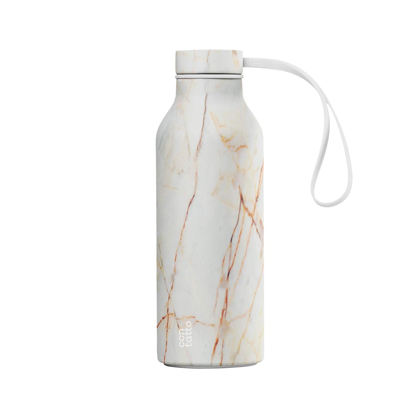 White Marble Texture Thermal Water Bottle