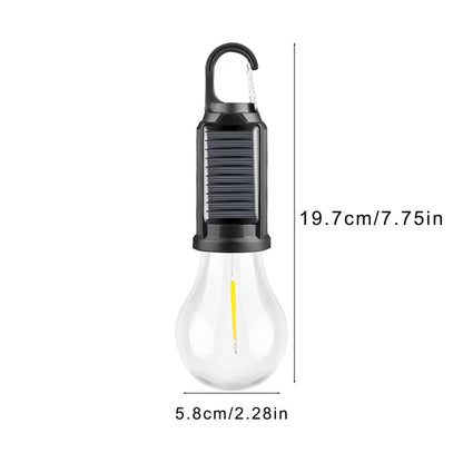 Portable Solar LED Camping Bulb with Hanging Hook