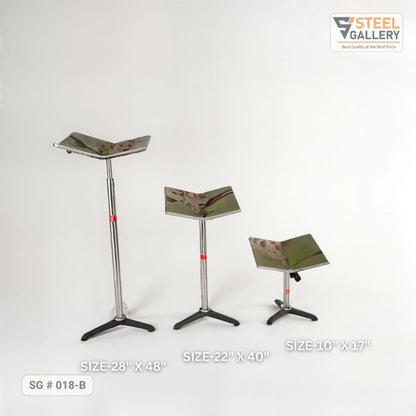Adjustable Stainless Steel V-Top Salon & Studio Stand