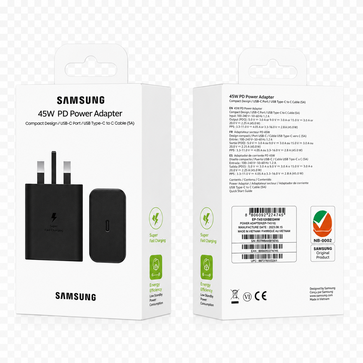 Samsung 45W PD Power Adapter