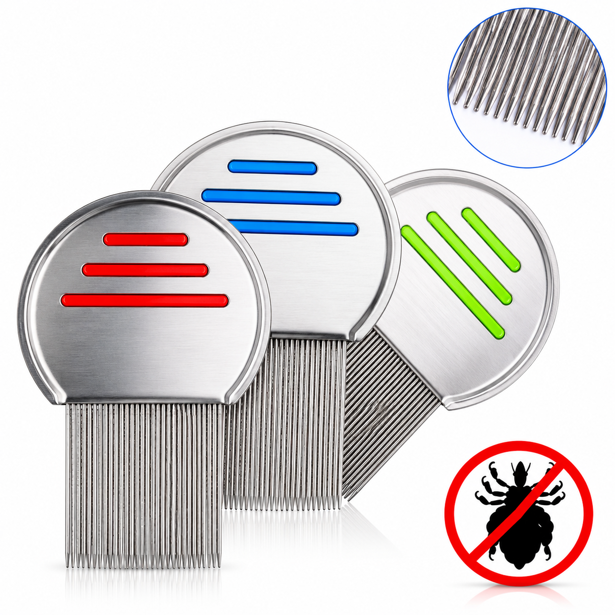 Stainless Steel Lice & Dandruff Comb