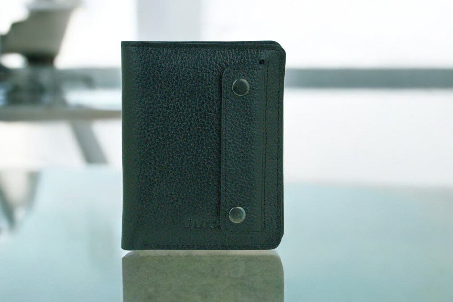 Leather card holder and wallet