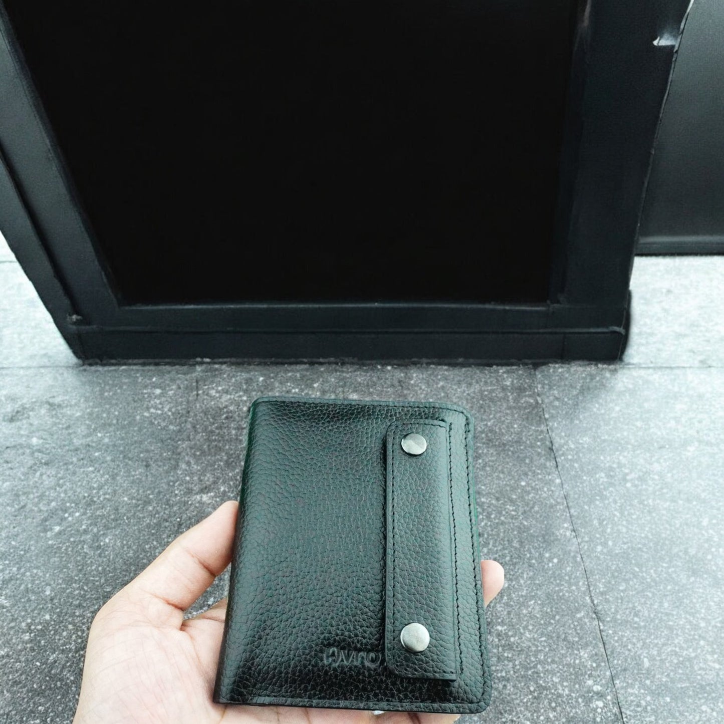 Leather card holder and wallet