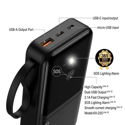 Ariamo TITAN 20000mAh 66W Super Fast Charging Power Bank (Model: KX-225)