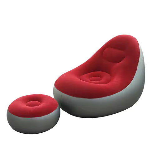 Premium Inflatable Sofa Chair with Ottoman Footrest