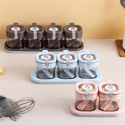 Spice Jar Set with Serving Tray