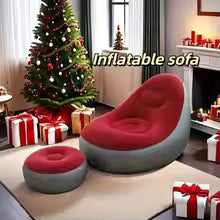 Premium Inflatable Sofa Chair with Ottoman Footrest