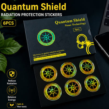 Quantum Shield Nano Technology Anti-Radiation Sticker (6-Pack)