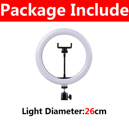 10 Inch Ring Fill Light with Tripod Stand