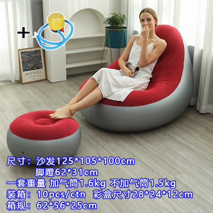 Premium Inflatable Sofa Chair with Ottoman Footrest