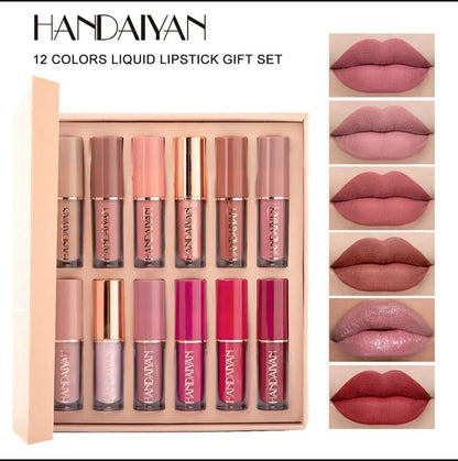 Handaiyan Matte Lipstick Set – 12 Colors