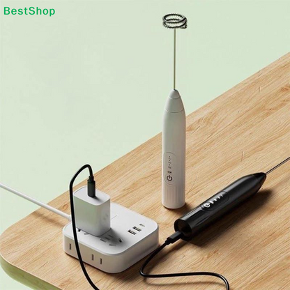 USB Rechargeable 3-Speed Milk Frother & Egg Beater