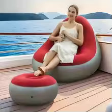 Premium Inflatable Sofa Chair with Ottoman Footrest