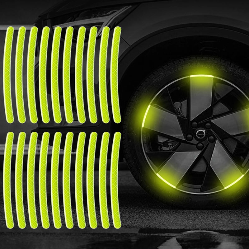 Luminous Car Wheel Rim Reflective Stickers