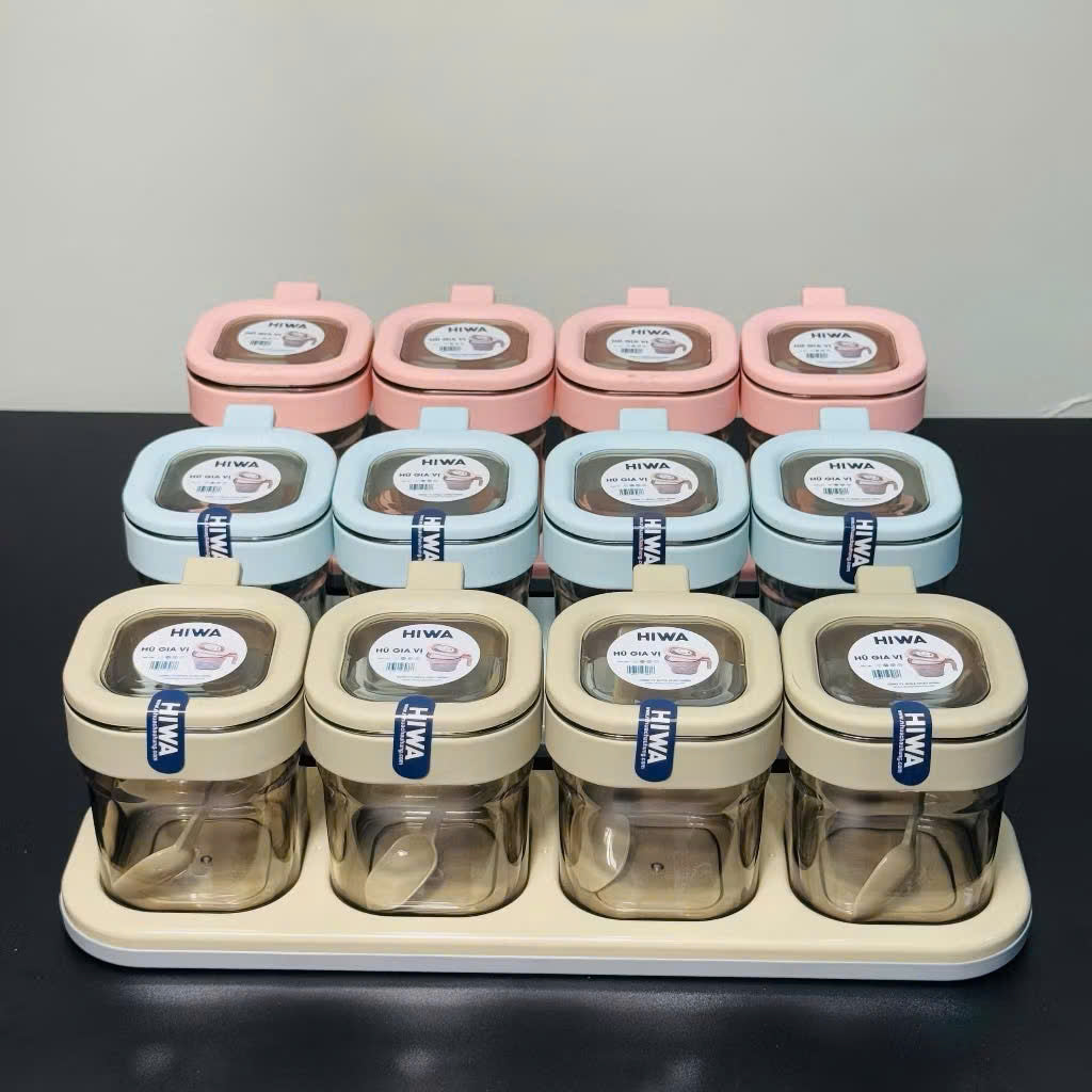 Spice Jar Set with Serving Tray