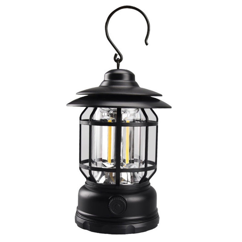 Vintage Rechargeable LED Camping Lantern Lamp