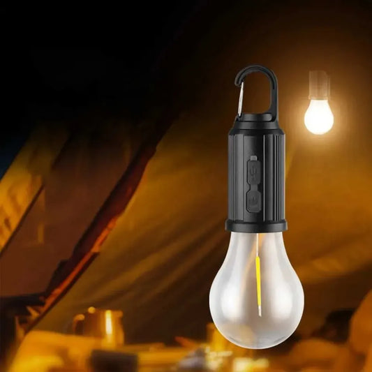 Portable Solar LED Camping Bulb with Hanging Hook