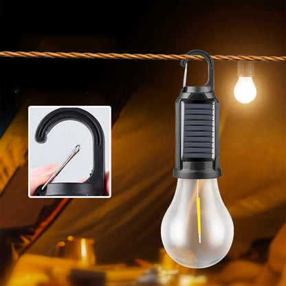 Portable Solar LED Camping Bulb with Hanging Hook