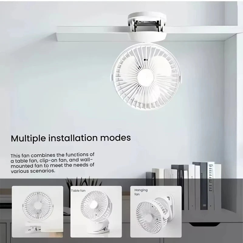 Multi-Angle Clip-On Circulating Fan