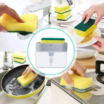 Soap Dispensing Kitchen Sponge Holder