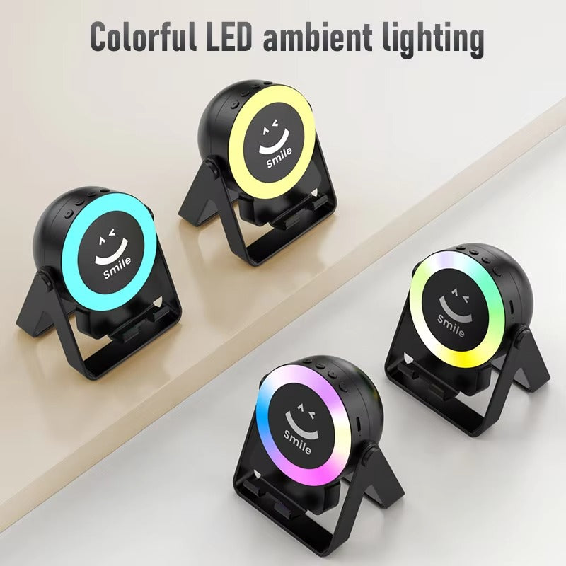 Smile RGB LED Emoji Light Speaker and Phone Holder