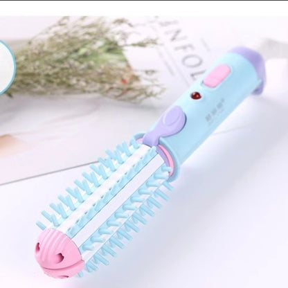 Mini Hair Straightener & Curler Brush