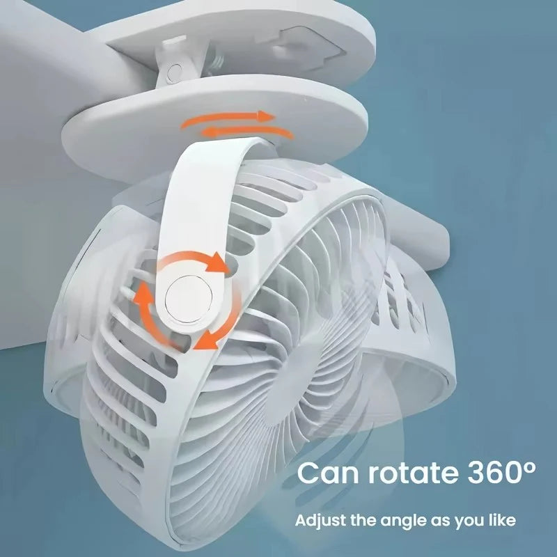 Multi-Angle Clip-On Circulating Fan