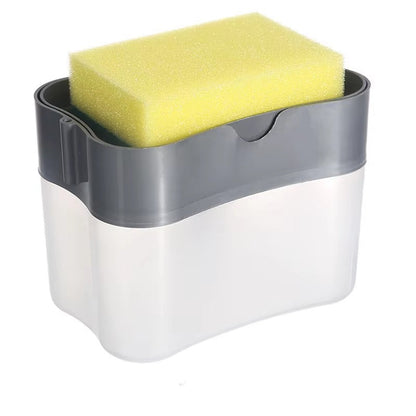 Soap Dispensing Kitchen Sponge Holder