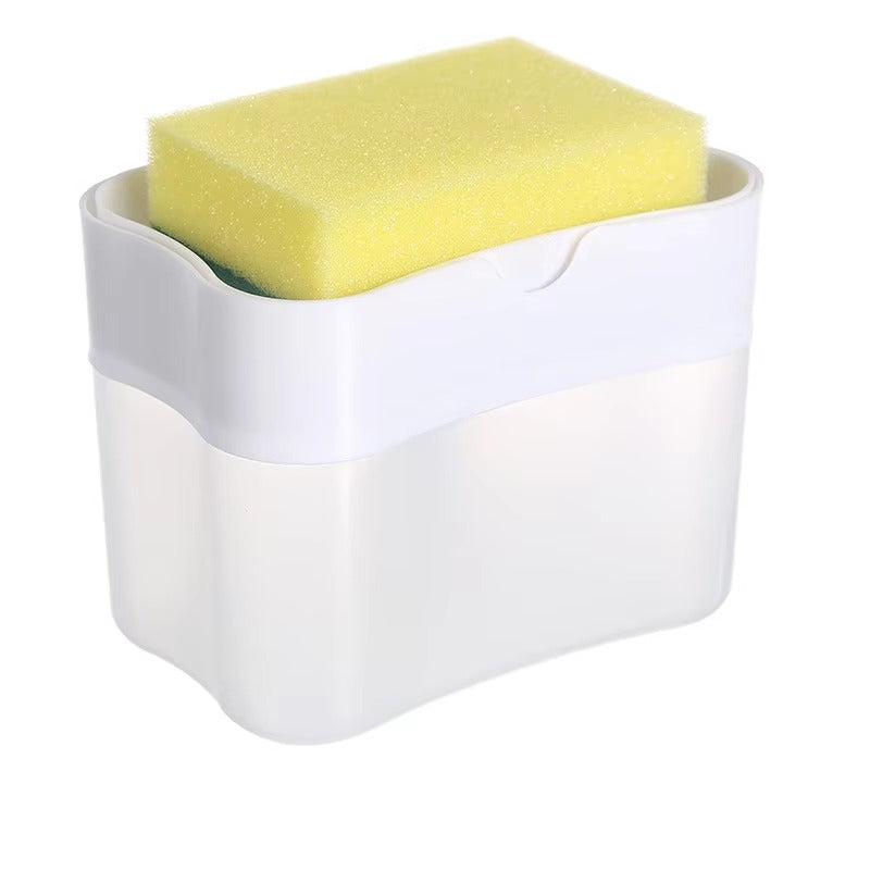 Soap Dispensing Kitchen Sponge Holder