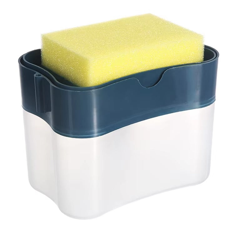 Soap Dispensing Kitchen Sponge Holder