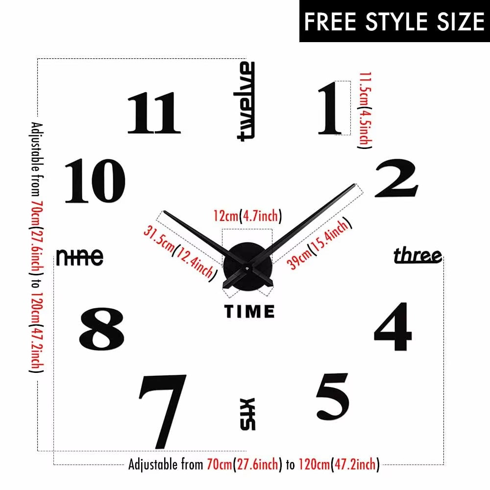 Modern 3D Wall Clock