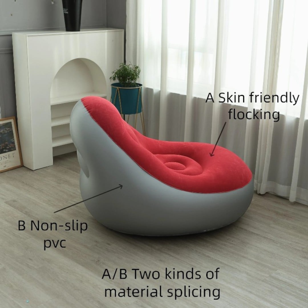 Premium Inflatable Sofa Chair with Ottoman Footrest